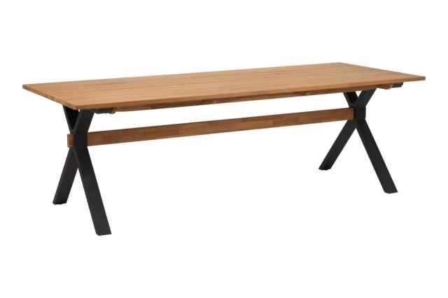 Brafab Mark Esstisch Schwarz-Teak 230x95 H73 cm