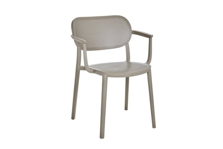 Brafab Nuta Diningsessel, Mineral Grey, stapelbar