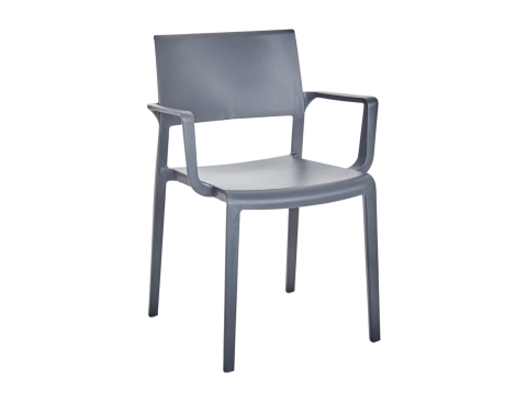Brafab Lilibet Diningsessel, Grau, stapelbar