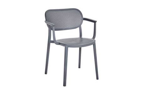 Brafab Nuta Diningsessel, Grau, stapelbar