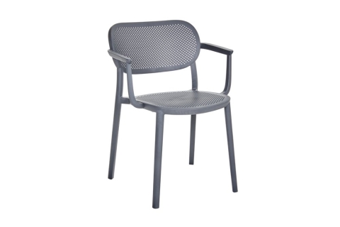 Brafab Nuta Diningsessel, Grau, stapelbar