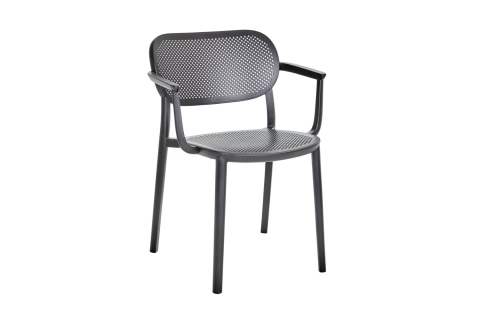 Brafab Nuta Diningsessel, Technopolymer Schwarz, stapelbar