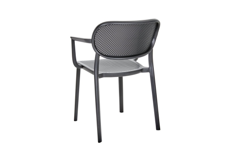 Brafab Nuta Diningsessel, Technopolymer Schwarz, stapelbar