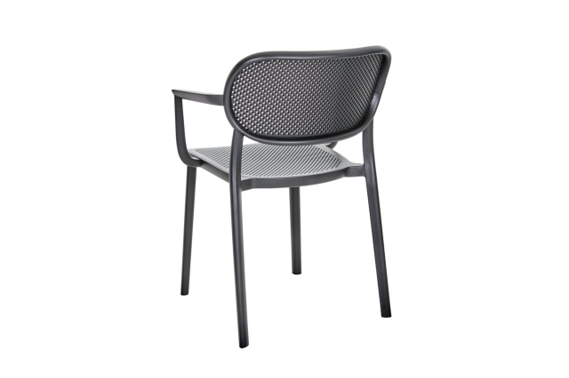 Brafab Nuta Diningsessel, Technopolymer Schwarz, stapelbar