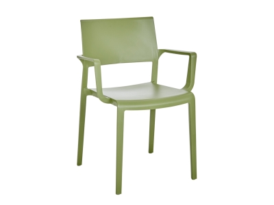 Brafab Lilibet Diningsessel Olive Green, stapelbar