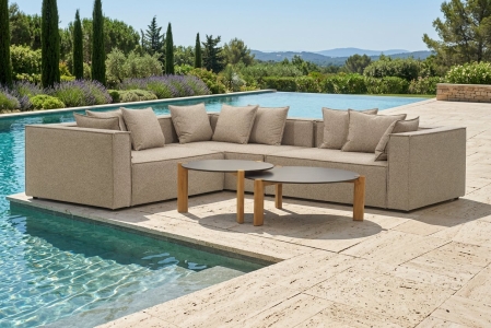 Brafab Muki Loungeset light taupe 240x280cm inkl. Kissen