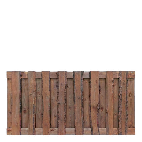 Bohlenzaun Starkis 180x90 cm Kiefer druckimpr&auml;gniert braun s&auml;gerauhen Bohlen