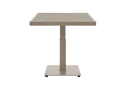 Brafab Scale Loungetisch 85x85 H49-73cm, Khaki-Greish Keramik