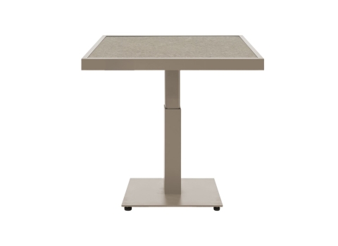 Brafab Scale Loungetisch 85x85 H49-73cm, Khaki-Greish Keramik