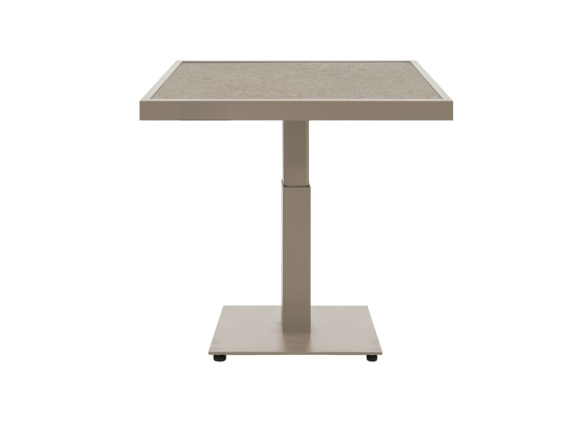 Brafab Scale Loungetisch 85x85 H49-73cm, Khaki-Greish Keramik