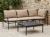 Zebra Max Lounge Set 180,5cm inkl. Polster und Lounge Kaffeetisch