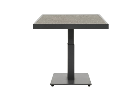 Brafab Scale Loungetisch 85x85 H49-73 cm, Anthrazit-Dark Ceramic