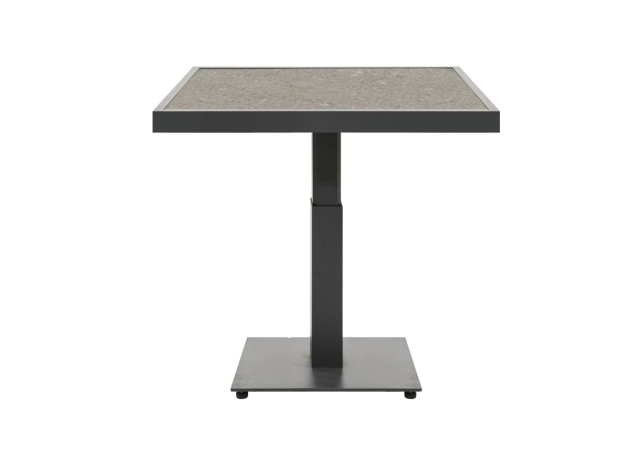 Brafab Scale Loungetisch 85x85 H49-73 cm, Anthrazit-Dark Ceramic