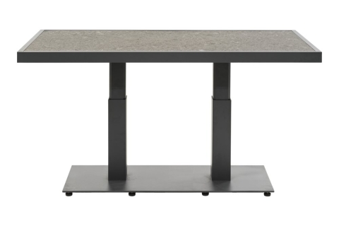 Brafab Scale Loungetisch 140x85 H49-73cm, Anthrazit-Grau Keramik