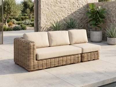 AppleBee Elements XL Kubu 3-Sitzer Set 226cm inkl. Polster