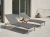 Zebra One-Brasilia Sonnenliegen-Set, mit Teakholz Hocker