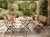 Zebra Florence GartenmÃ¶belset, 2 Klappsessel, 1 Klappbank und 1 Klapptisch 120x80cm