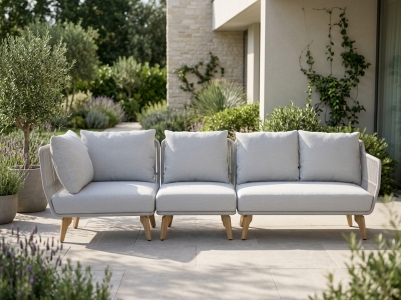 Csun Raphael Loungeset, 284cm mit Polstern