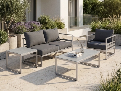 Sieger Exclusiv Melbourne mit Loungetischen Set, inkl. Polster
