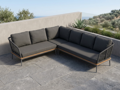 Niehoff M&ouml;bel Outdoor Freeport Loungeset-5, 212x270cm, inkl. Polster