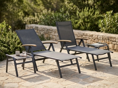 MWH Reno Klappliegen-Set, 2 Klappliegen und 2 Hocker