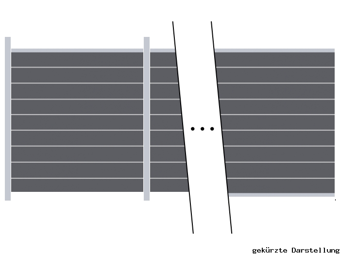 31,21m Steckzaun WPC-Alu Modular steingrau - ME66313