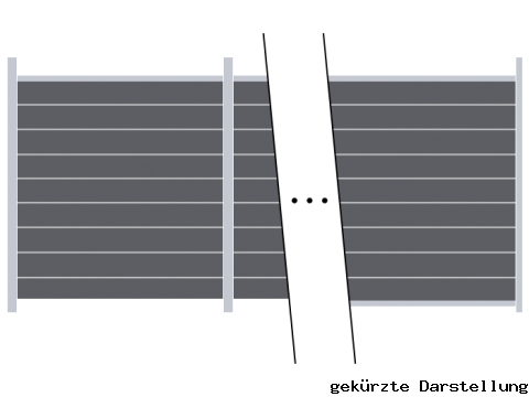 31,21m Steckzaun WPC-Alu Modular steingrau - ME66313