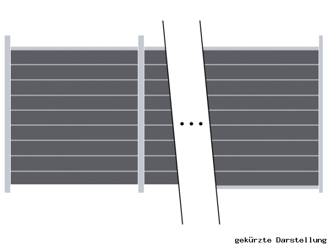 31,21m Steckzaun WPC-Alu Modular steingrau - ME66313