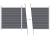 31,21m Steckzaun WPC-Alu Modular steingrau - ME66313
