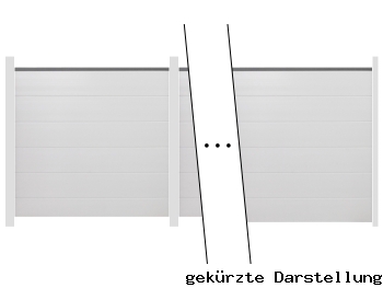11,31m GroJa BasicLine Steckzaun Kunststoff - ME65281
