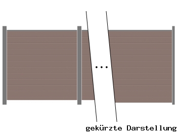 5,67m GroJaSolid Steckzaun Terra Zaunreihe - ME66341