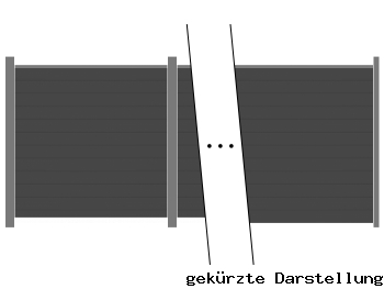 11,25m Zaunreihe GroJaSolid Steckzaun Anthrazitgrau - ME66312