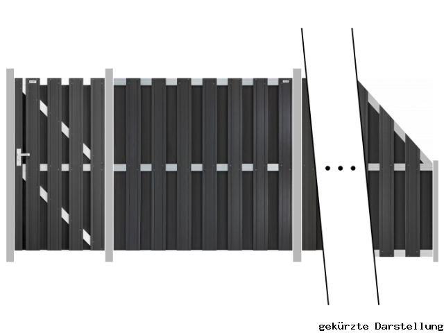 4,9m Elephant Design WPC anthrazit-alu - ME66336